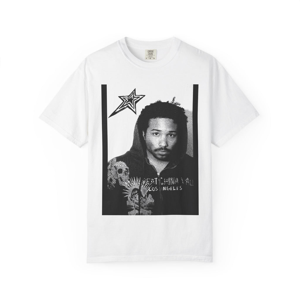 Indigo! Graphic Portrait T-Shirt — Vintage Skate Photo Print