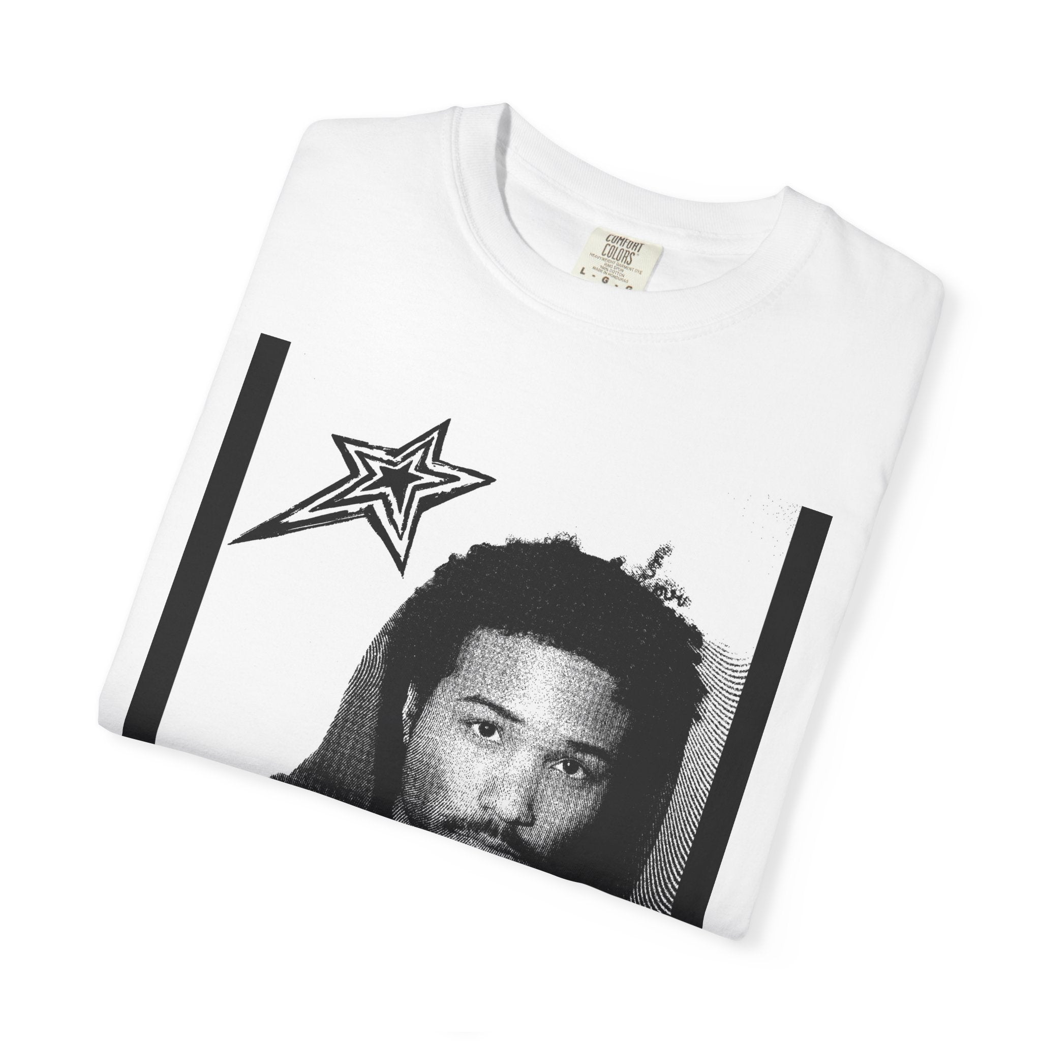 Indigo! Graphic Portrait T-Shirt — Vintage Skate Photo Print