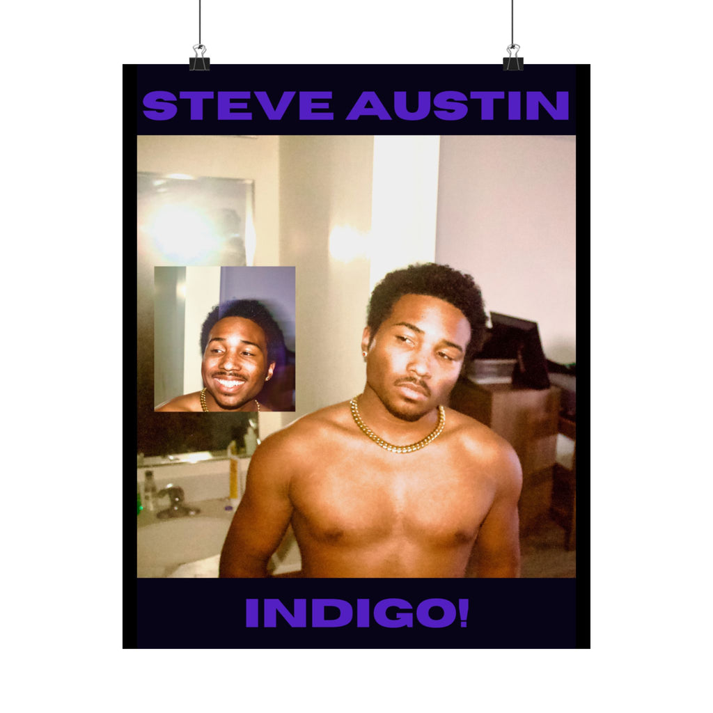 Indigo! Steve Austin Matte Vertical Posters