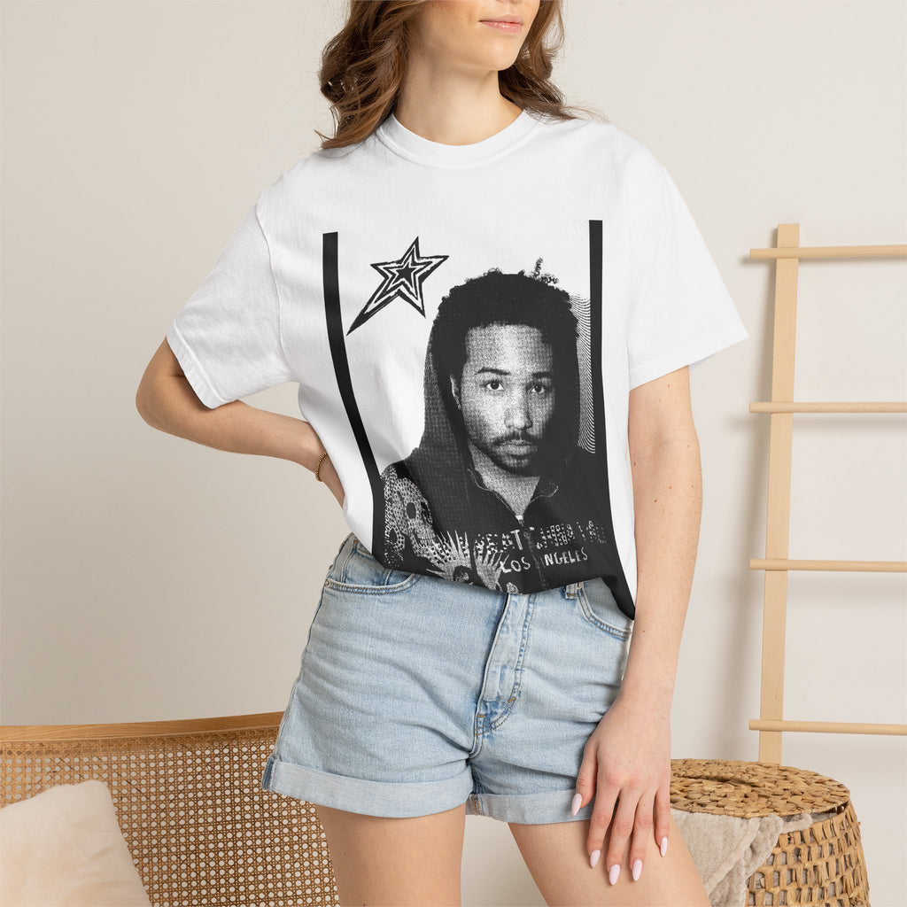 Indigo! Graphic Portrait T-Shirt — Vintage Skate Photo Print