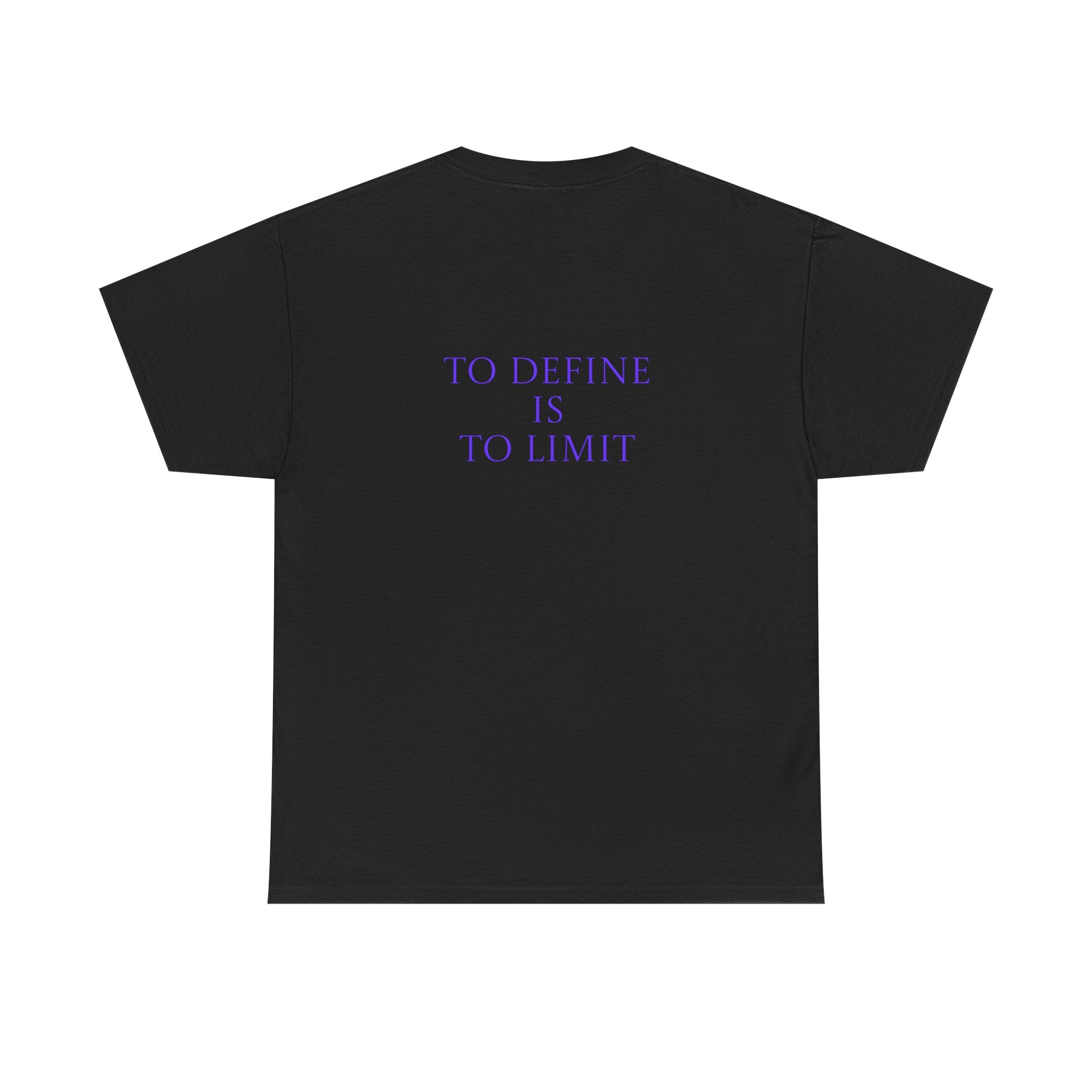 Moody Violet Portrait Tee - Retro Neon Photo Graphic T-Shirt