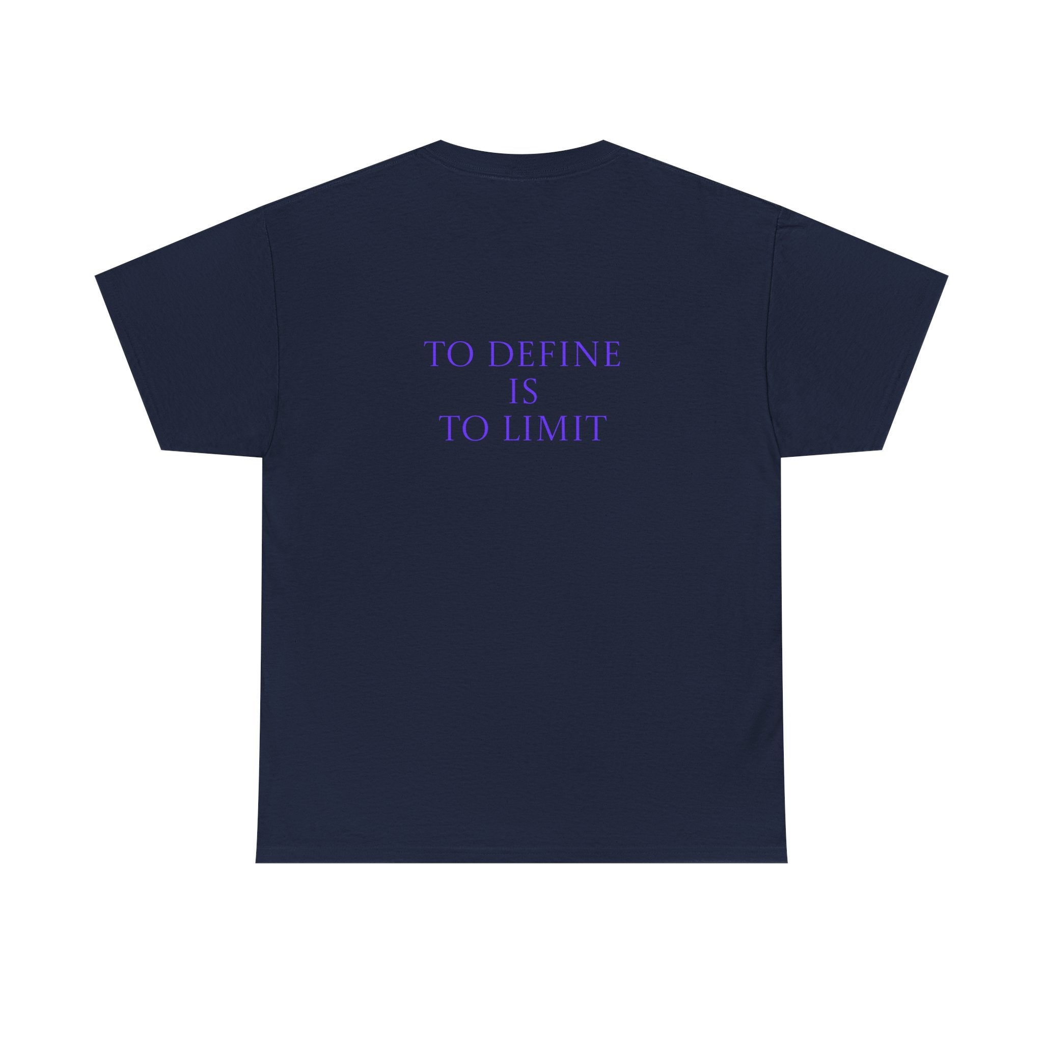 Moody Violet Portrait Tee - Retro Neon Photo Graphic T-Shirt